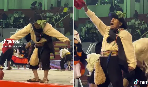 “¡Que tal energía!”: adulto mayor causa furor con sus pasos de huaylarsh y video es viral