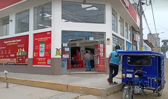 Delincuentes armados se roban S/30.000 en efectivo de supermercado en Chiclayo