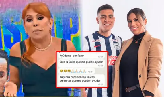 Magaly muestra chats entre Rosa Fuentes y Paolo Hurtado tras último ampay del futbolista: “La amenazó”