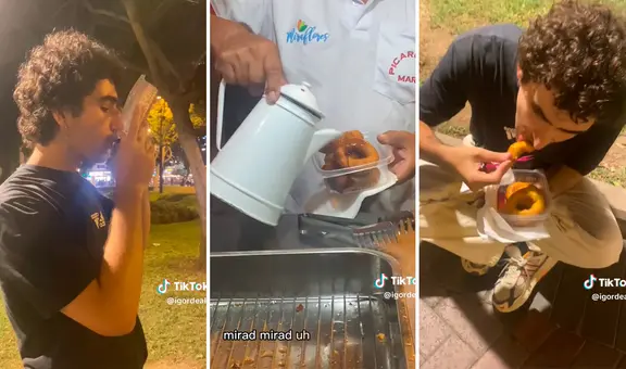 Español prueba picarones por primera vez y su reacción sorprende: "Es delicioso"