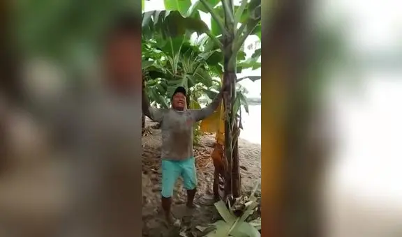 "Ten piedad, Señor": agricultor ahogado en llanto pide a Dios cese de lluvias en Piura