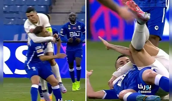 ¡A lo Randy Orton! Cristiano Ronaldo fuera de control: 'aplicó un RKO' a su rival en pleno partido