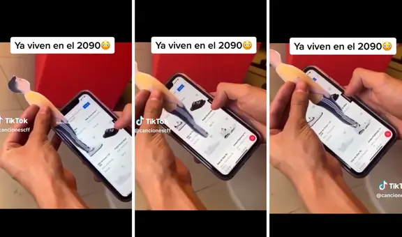 Mexicano utiliza singular técnica para probarse zapatillas sin ir a la tienda: "Es un viajero del tiempo"