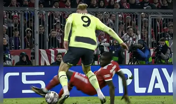 ¿Otra vez tú? Upamecano y su grosero error: Haaland no perdona y el Bayern quedó eliminado