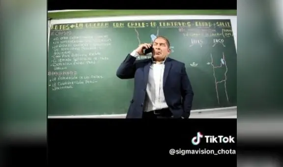 Profesor sorprende por su manera de explicar la guerra con Chile: "Eso viene en el examen"