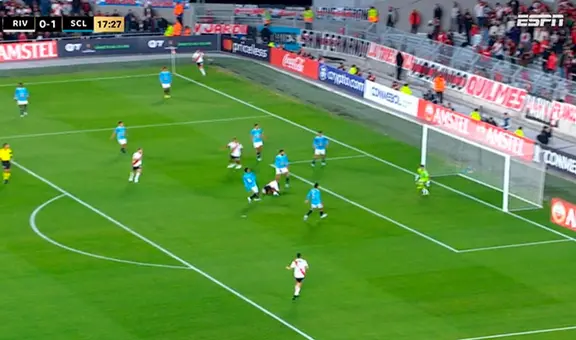 ¡La alegría duró poco! De la Cruz anota con un potente cabezazo y River empata a Cristal