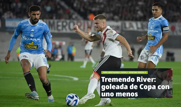Prensa argentina y su 'dura' reacción tras caída de Cristal ante River: "Goleada de Copa con 1 menos"