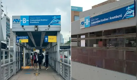 ATU cambia nombre de la estación Aramburú del Metropolitano por Comunidad Andina-Aramburú