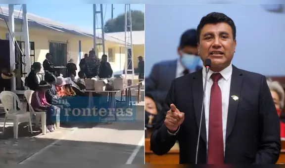 ¡Fuera, fuera!: ciudadanos en Puno abuchean a congresista Óscar Zea