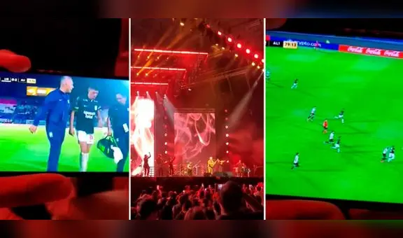 Hincha celebra los goles de Alianza Lima en pleno concierto de Alejandro Sanz