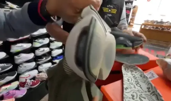 “Así te estafan”: Compra zapatillas ‘Nike’ en Gamarra, pero se lleva una gran decepción