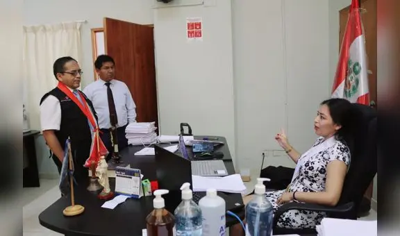 Presidente de la Corte de Sullana realiza visita de trabajo a sedes judiciales de Talara