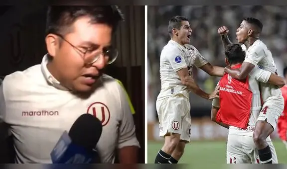 Hincha de Universitario se emocionó hasta las lágrimas por empate ante Goiás: "Esa es la garra"