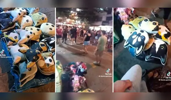 Peruano vende cojines en forma de animalitos en Gamarra y se hace viral en TikTok: “Quiero uno”