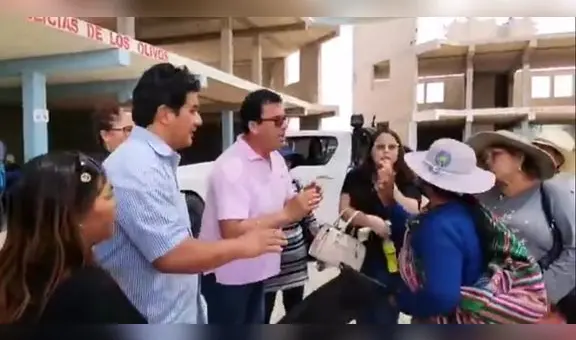 "La gente me quiere, hue***”: congresista Edwin Martínez se enfrentó a pobladores en Arequipa