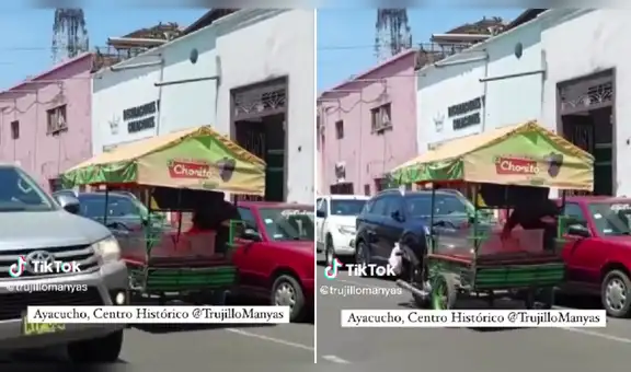 "¿Combinado o una caja de chelas?": vendedor ofrece comida con música chicha en Trujillo