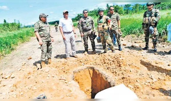 Policía destruye 18 narcopistas usadas para enviar cocaína