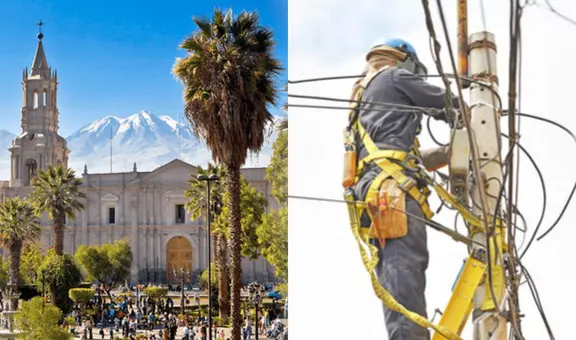 Cortes de luz afectarán a 8 distritos de Arequipa del 24 al 30 de abril
