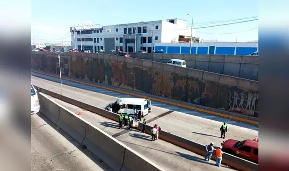 Se registró accidente de tránsito en la variante de Uchumayo en Arequipa