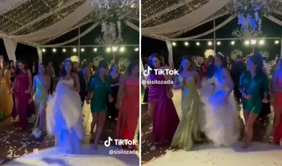 Novia deslumbra en su boda al ritmo de caporales y causa furor con increíble coreografía