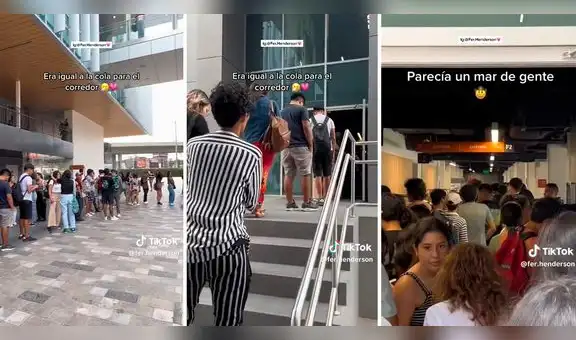 Alumnos de la Universidad de Lima hacen larga fila para comprar su almuerzo: “Mejor llevo mi táper”