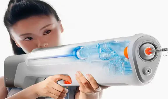 Xiaomi crea una enorme pistola de agua con luces y sonido que tiene una precisión de 9 metros
