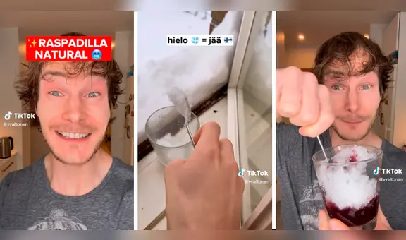 Finlandés deja en shock a usuarios tras enseñar a preparar ‘raspadilla natural’: “Listo pa la neumonía”