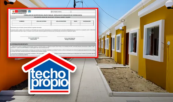 Bono Techo Propio inscripciones: ¿dónde me inscribo para acceder al programa?