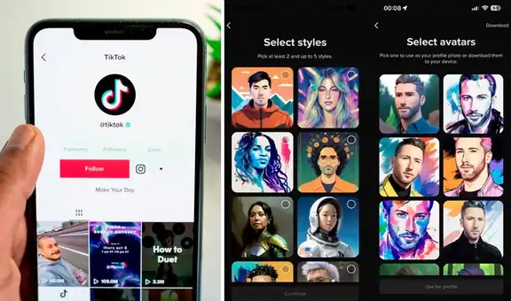 TikTok permitirá que tengas un avatar de perfil creado con IA: ¿cómo puedes obtenerlos?