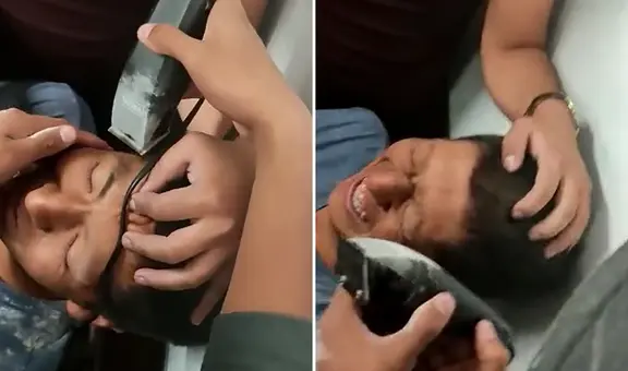 Le cortaron las cejas y el pelo: cachimbo de la UNSA en Arequipa recibió polémica bienvenida