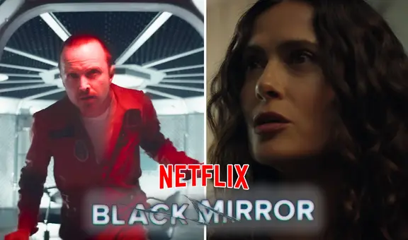 “Black Mirror" 6, trailer oficial: Salma Hayek y Aaron Paul se lucen en explosivo adelanto