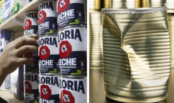 ¿Por qué no deberías consumir la leche que viene en latas abolladas?