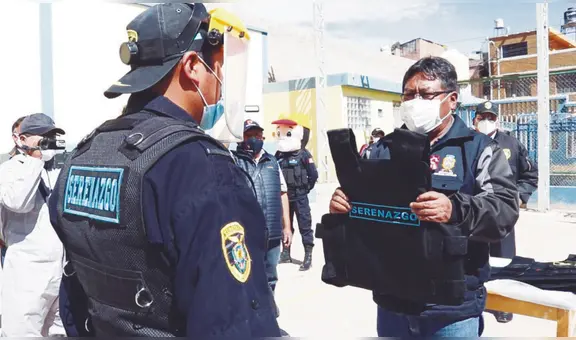 Municipalidad de SMP entrega chalecos antibalas a personal de serenazgo ante inseguridad ciudadana