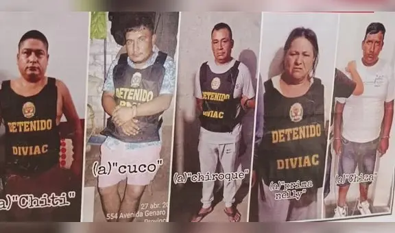 Caen 12 presuntos integrantes de mafia “Los Dragones Rojos” en La Libertad