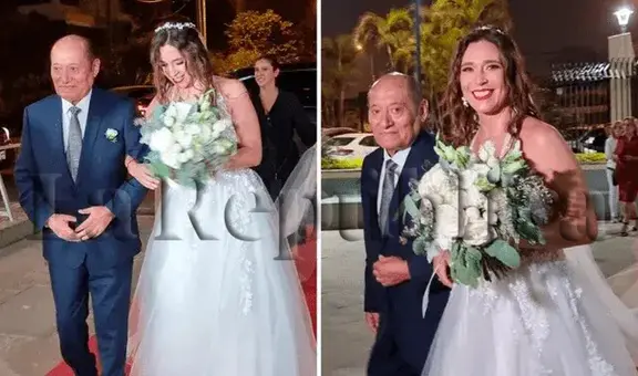 Boda de Verónica Linares y Alfredo Rivera: así fue la llegada al altar de la periodista