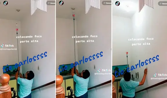 Lo busca la NASA: no llegaba al techo y decide adaptar una botella a un palo para colocar un foco