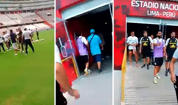 Hinchas de Cristal irrumpieron en el Nacional y confrontaron a jugadores por mal momento