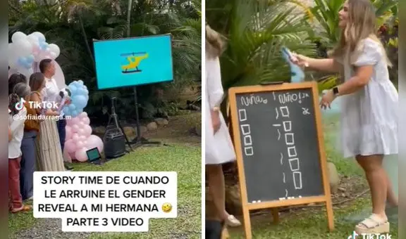 Pareja hace fiesta para revelar género del bebé, pero hermana lo arruina: "¡Solo tenías un trabajo!"