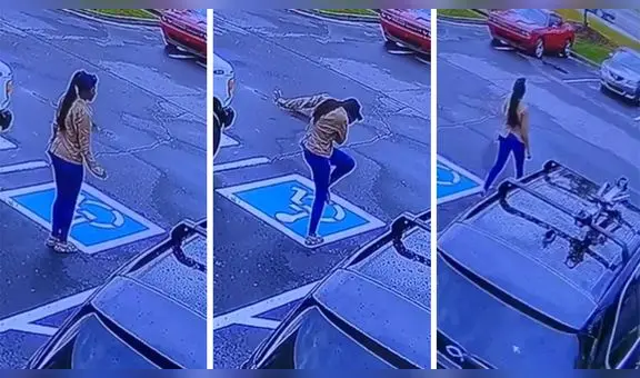 Mujer fue contratada en una empresa y lo celebra con peculiar baile en plena calle: "Qué linda"