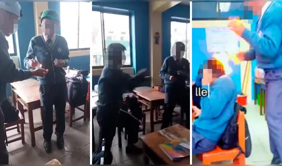 Escolares encienden sus manos con fuego para ‘imitar’ a Gokú en La Libertad