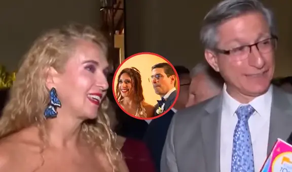 Katia Condos y su broma a Federico Salazar en boda de Verónica Linares: "Se casa su esposa"