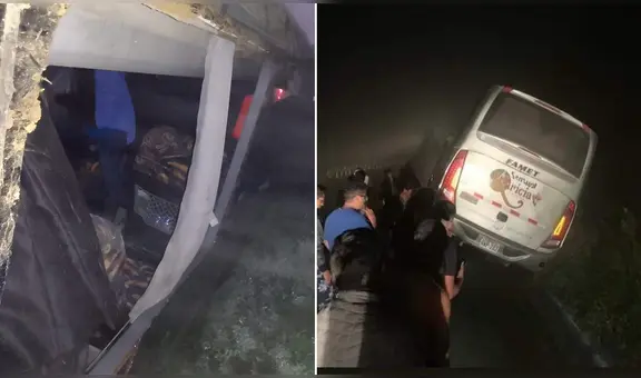 Bus de orquesta Sensual Karicia se despistó cuando retornaba de gira en la selva