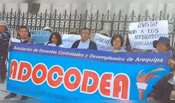 Profesores indican que 10.000 docentes están desempleados en Arequipa