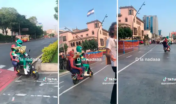 'Power ranger' y 'Spiderman' son vistos en las calles de Lima: "Poco a poco el crimen dejará de existir"