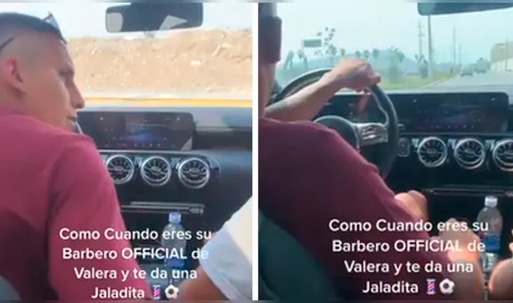 “Es uno del pueblo”: chiclayano Alex Valera se luce escuchando cumbia en lujoso Mercedes-Benz