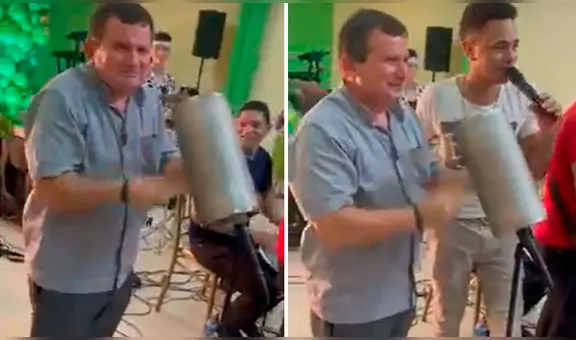 Cura sorprende tocando güiro al ritmo del "Santo Cachón"