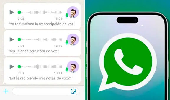 WhatsApp incorpora función que convierte los audios en mensajes de texto, pero solo en iPhone