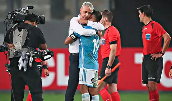 Tiago Nunes explicó abrazo con Yoshimar Yotún tras triunfo de Sporting Cristal en la Libertadores