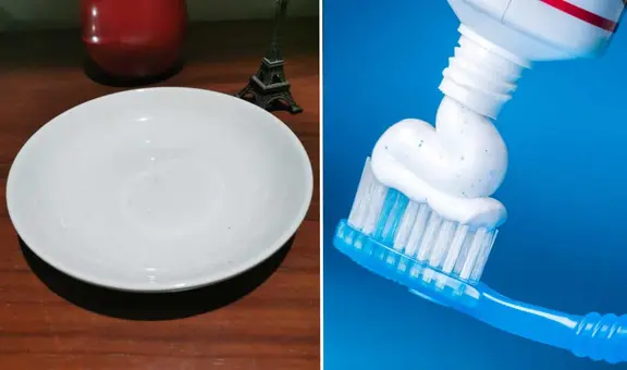 ¿Cómo blanquear los platos de porcelana con pasta dental?