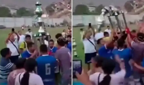 Jugadores alzan su copa y termina rompiéndose en pedazos: "Por estas cosas no me mudo a Europa"